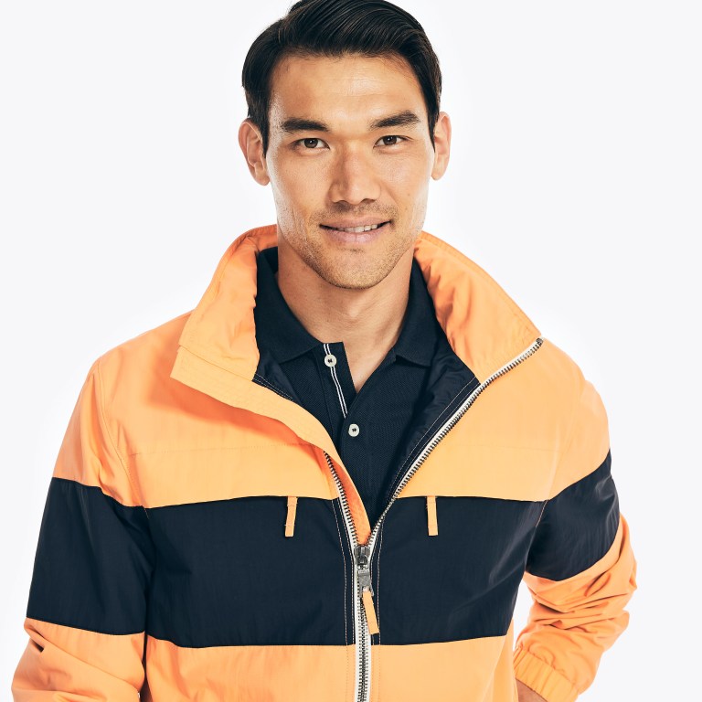 Orange nautica deals jacket